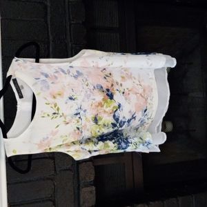 Rose and Olive floral tunic, size L